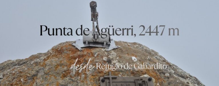 Punta de Agüerri, 2447 m. Desde Refugio de Gabardito